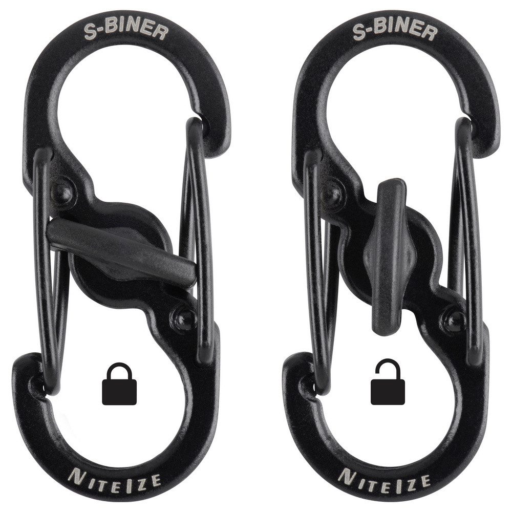 Nite Ize Tunnelzelt NITE Ize NI-LSBM-01-2R3 Karabiner MicroLock S-Biner 2 35 mm x 15 mm
