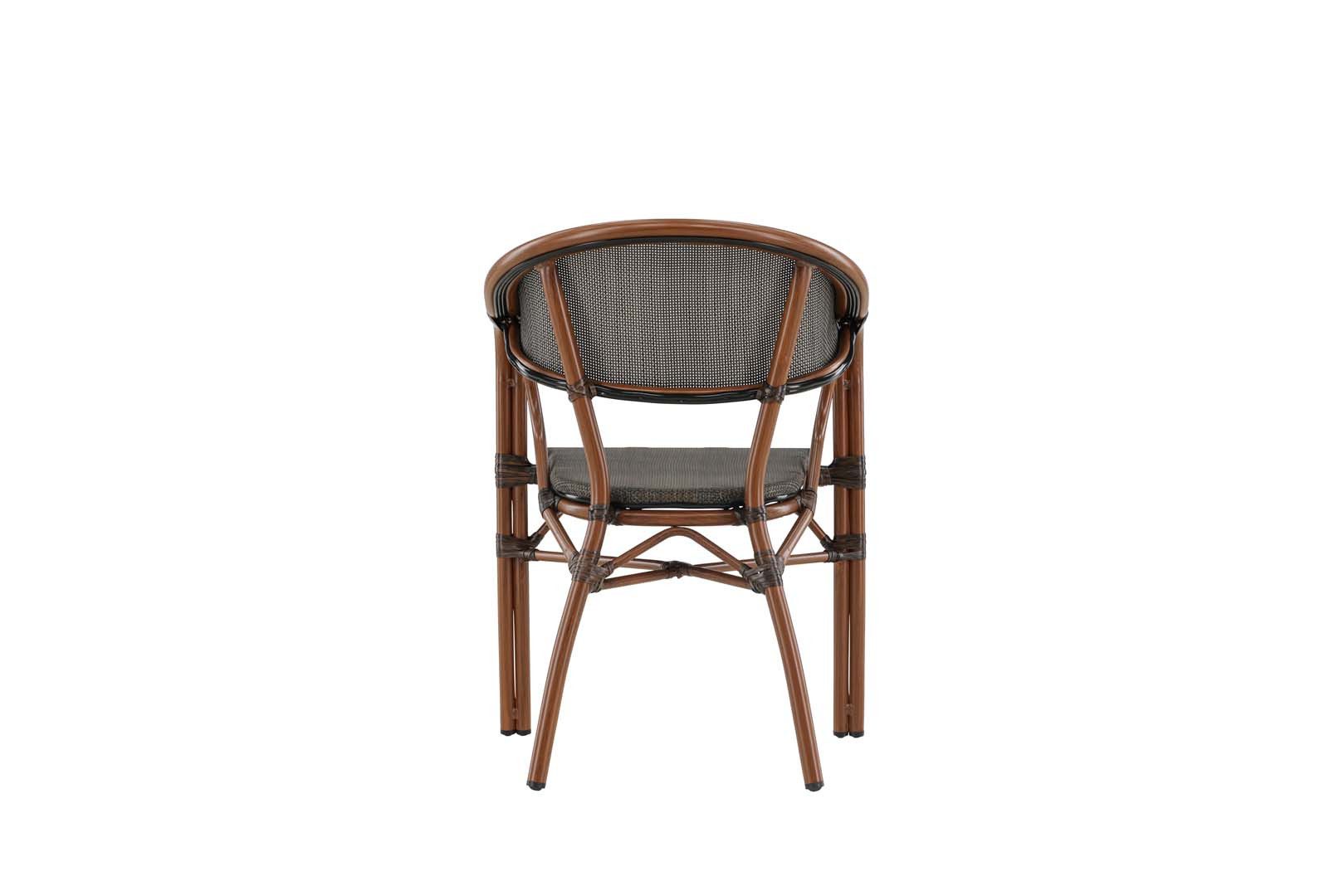 Venture Home Bistrotisch 2er Set Vila Gartenstuhl schwarz. (2-St)