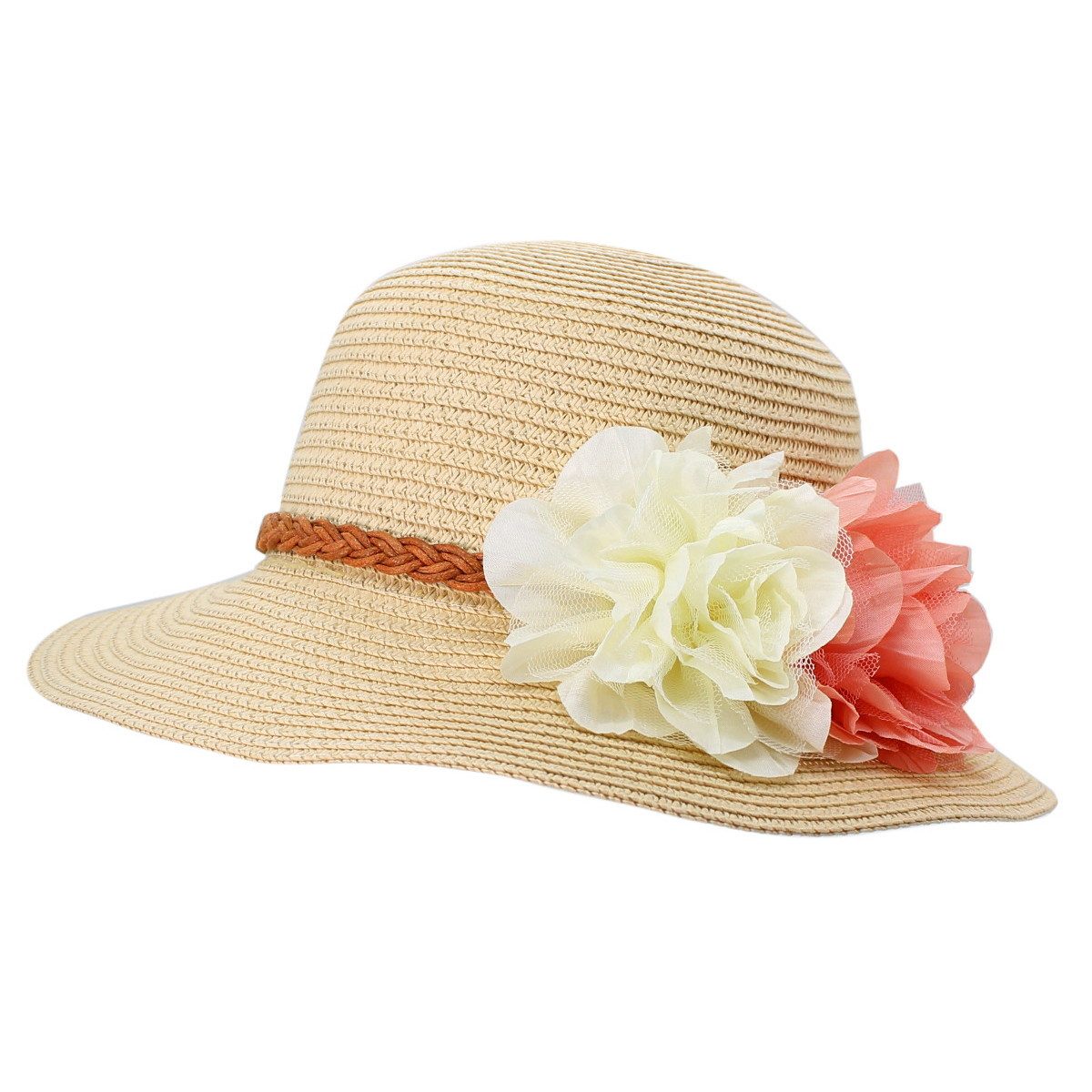 dy_mode Sonnenhut Damen Strohhut mit Blumen günstig online kaufen