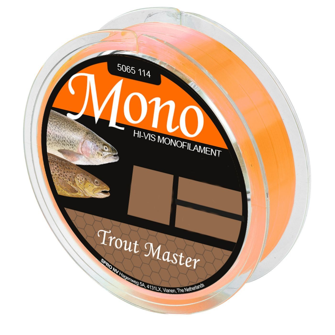 Angelschnur Trout Master Hi-Vis Mono Orange - 200m Forellenschnur