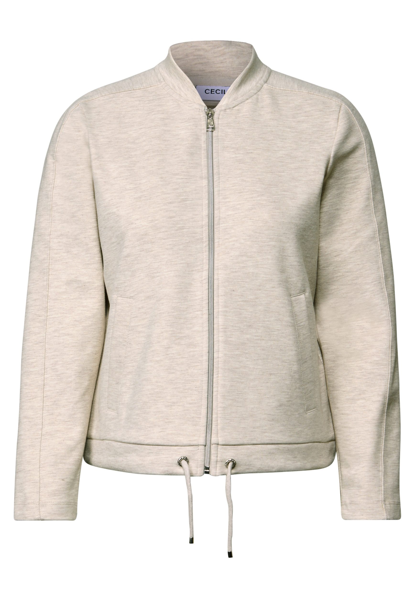 CECIL Sweatjacke Sweat Blouson with Strings günstig online kaufen