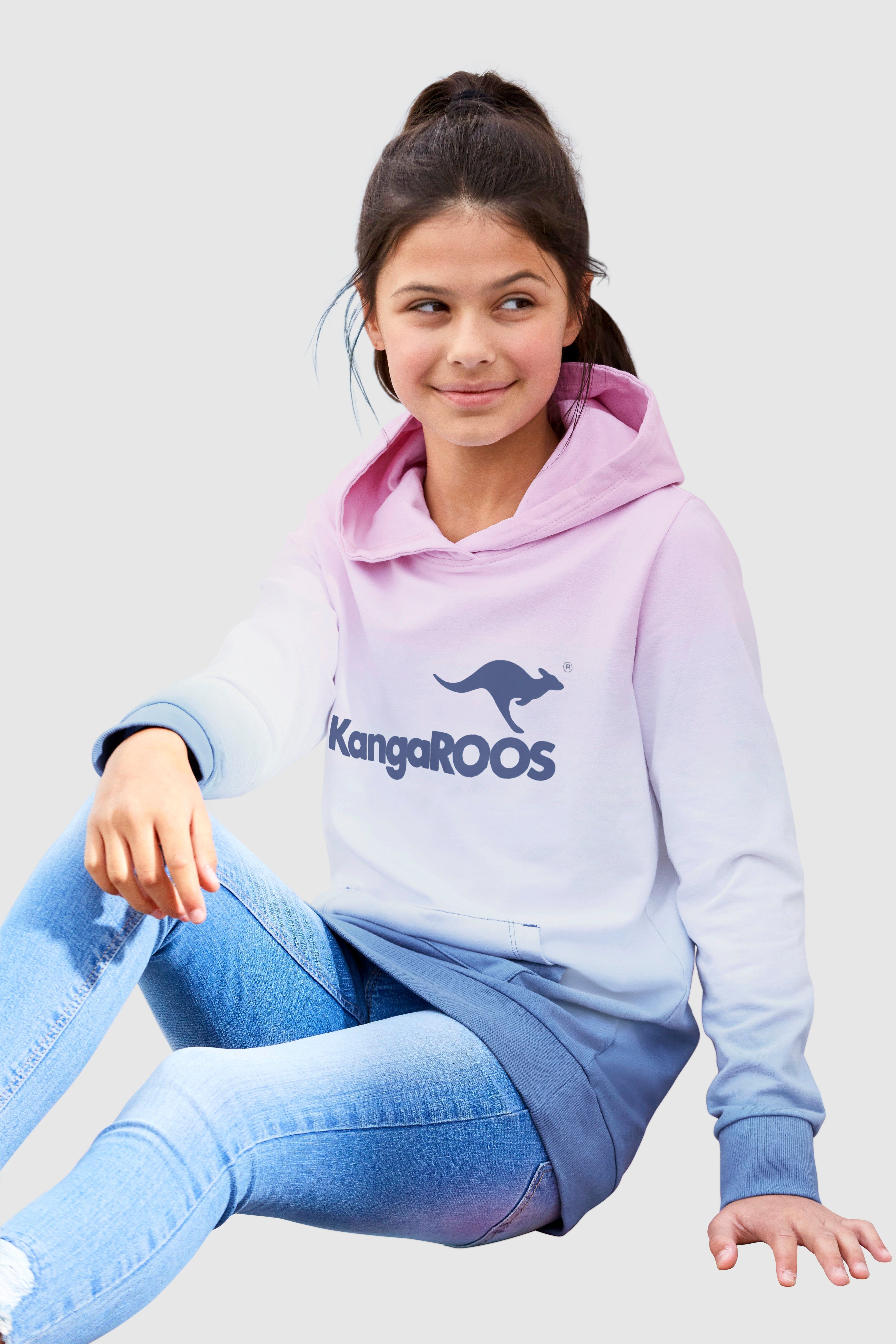 KangaROOS Kapuzensweatshirt im modischen Farbverlauf