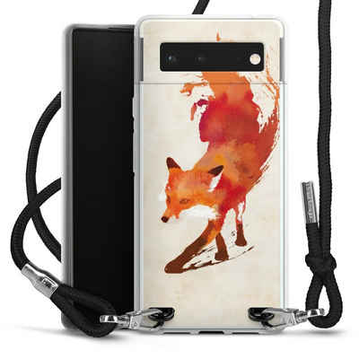 DeinDesign Handyhülle Fuchs Graphic Vulpes Vulpes, Google Pixel 6 Handykette Hülle mit Band Case zum Umhängen