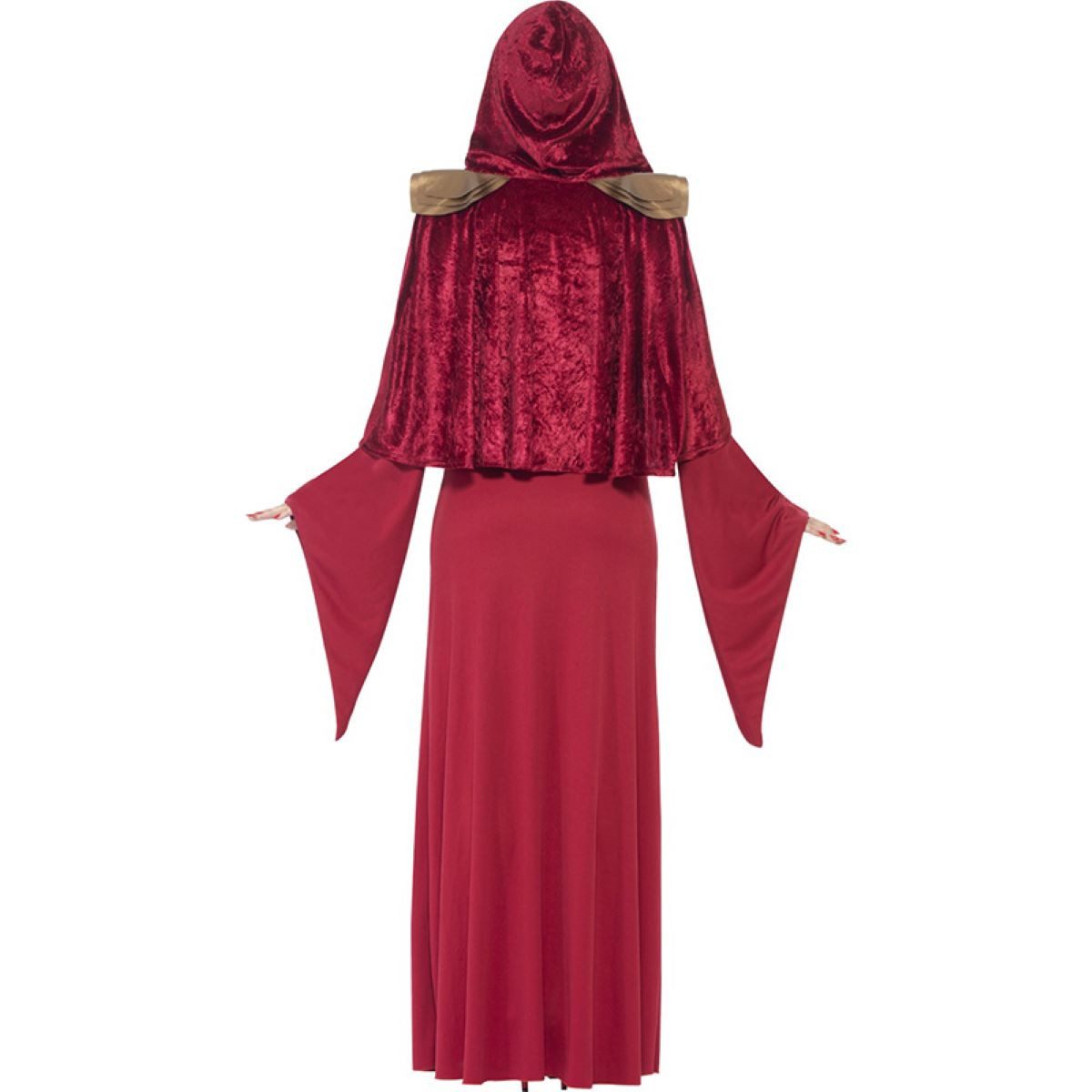 Smiffys Nonnen-Kostüm Kostüm Lady Priesterin Rot inkl. Gürtel Gr.S