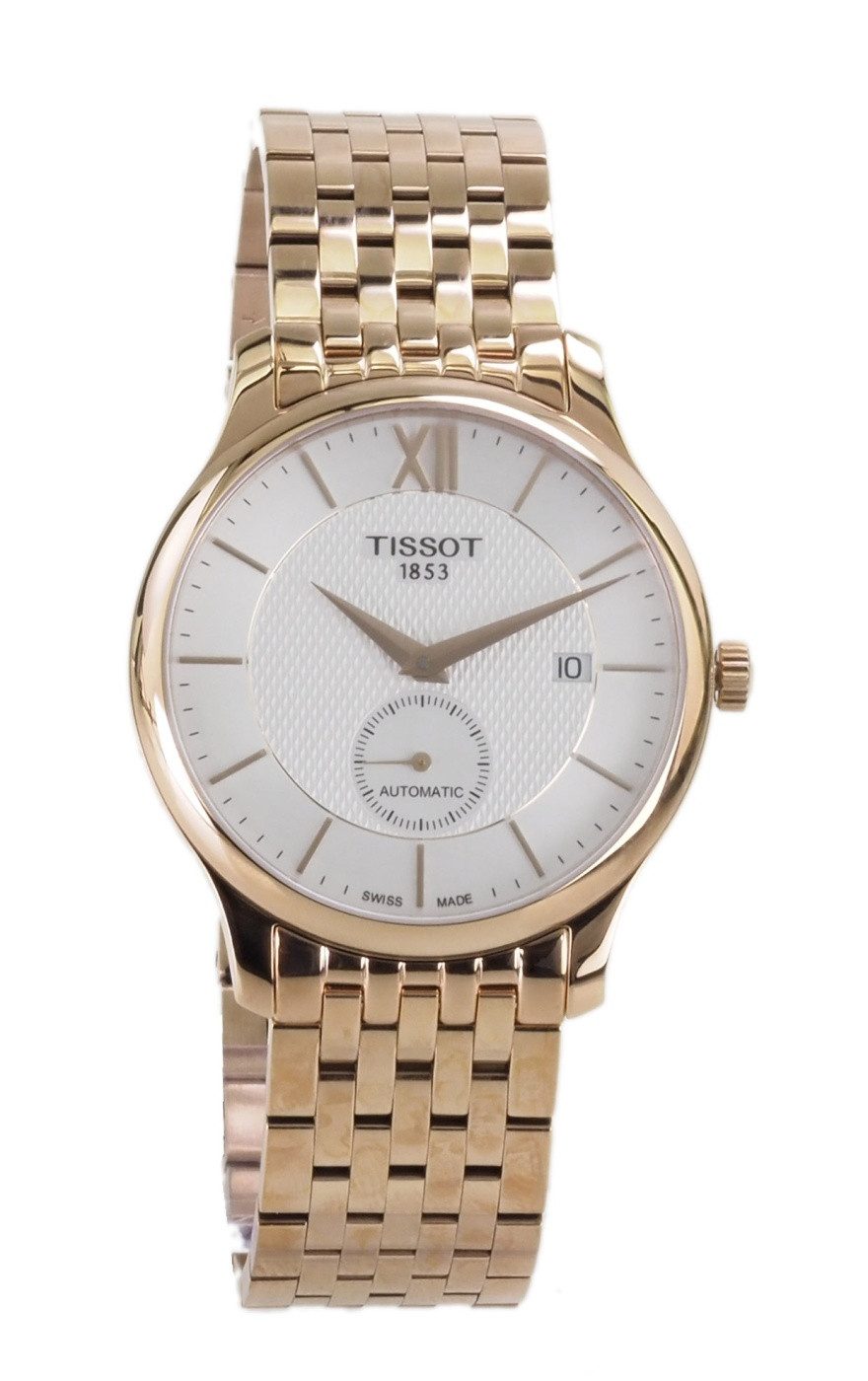 Tissot Automatikuhr Tissot Herren Automatik Uhr T-Classic Tradition T0634283303800, (Rosegold)