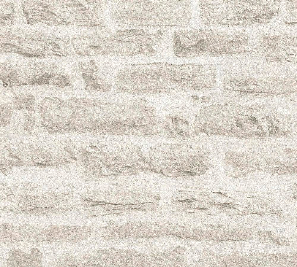 Stone, St), glatt, Steinoptik, of Tapete walls Création (1 A.S. urban, living Wood`n Vliestapete Stein realistisch, Struktur Best grau