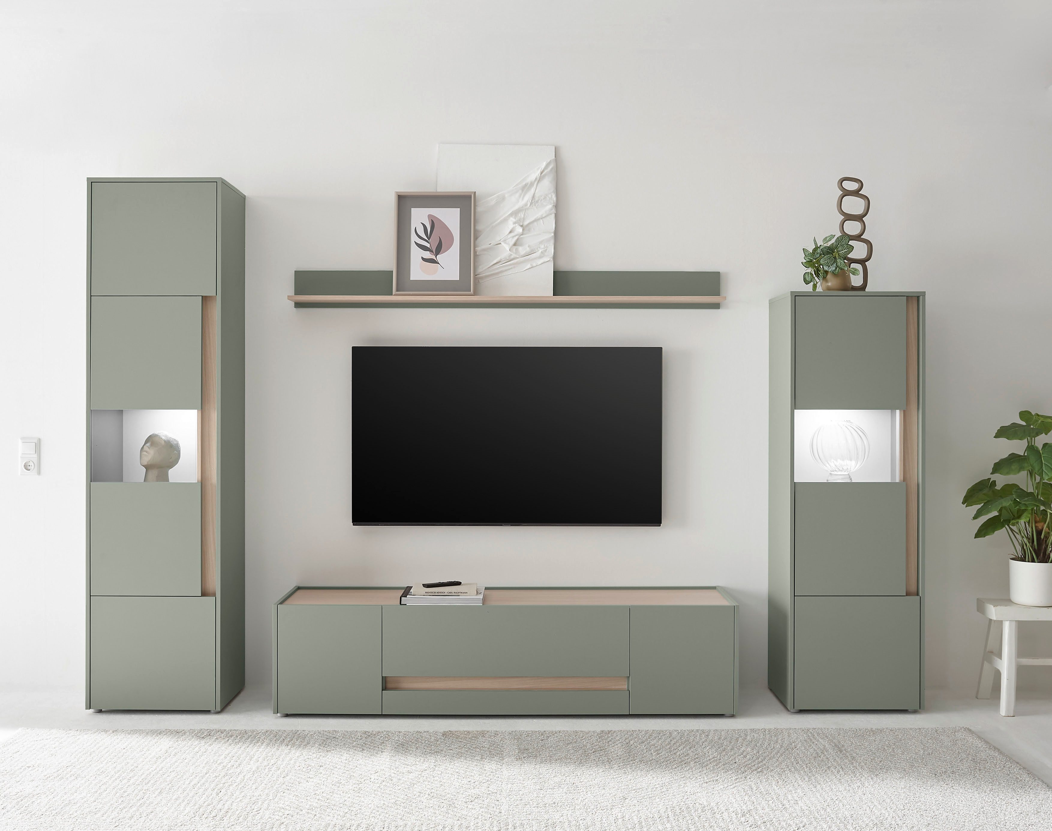 INOSIGN Wohnwand City/Giron, moderne Anbauwand, Komplettset in vielen Farbe günstig online kaufen