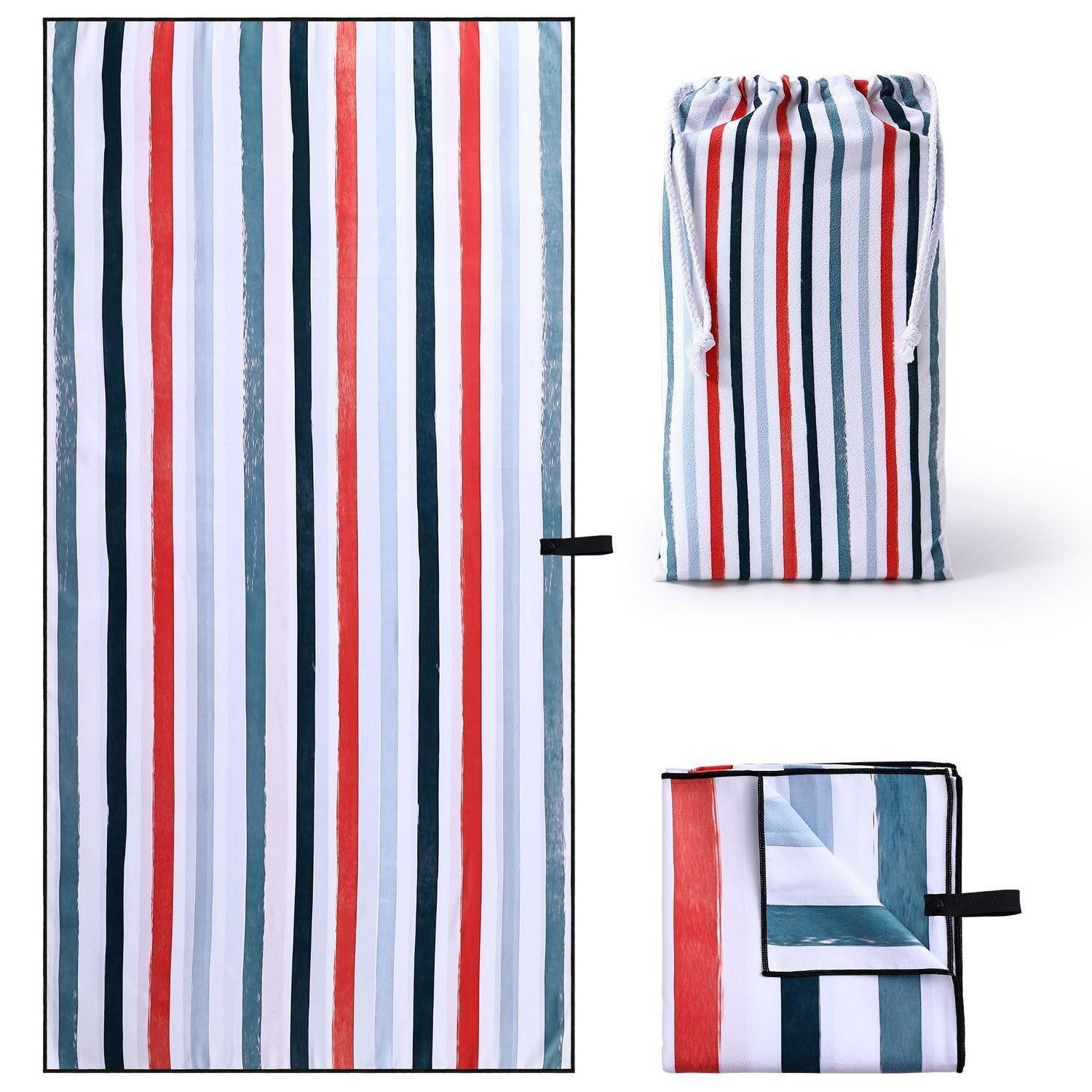 LuxusKollektion Strandtuch Strandtuch XXL 200x100cm Mikrofaser Sandfrei Schnelltrocknend, (1-St)