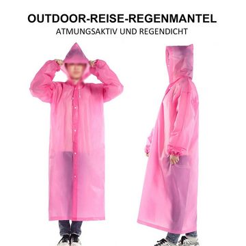 MAGICSHE Regenverdeck 2 Stück Regenponcho Regenmantel Transparent mit Kapuze