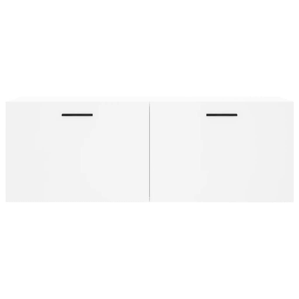 furnicato Wandhängeschrank Weißer Wandschrank aus Holzwerkstoff 100 x 36,5 x 35 cm, 1-tlg.