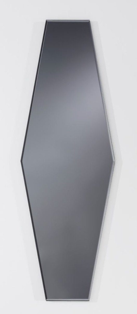 Casa Padrino Spiegel Designer Spiegel Grau 27 x H. 80 cm - Designer Kollektion