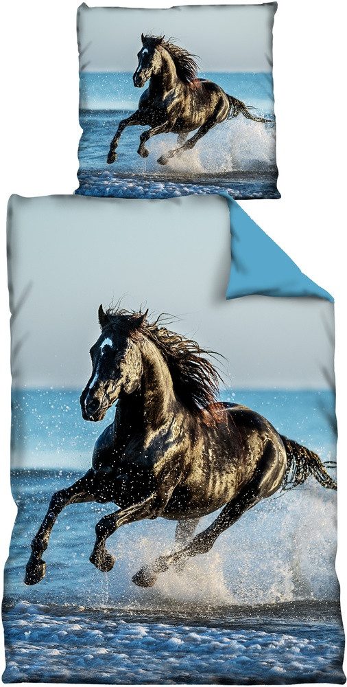 VertriebsArena GmbH Bettwäsche Mf Bettwäsche Pferd Im Wasser günstig online kaufen