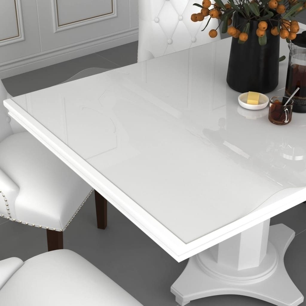 Tischdecke aus PVC in Transparent