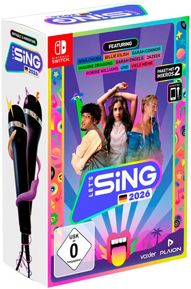 Let’s Sing 2026 German Version (2 Mics) Nintendo Switch