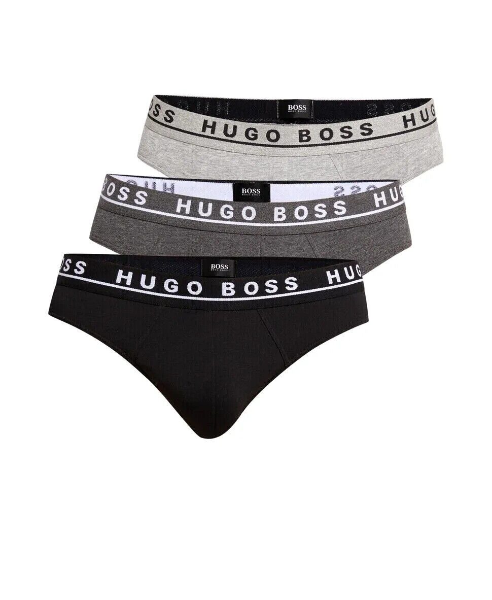 HUGO Slip Hugo Bos Slips, Hugo Boss Brief 3P Cotton Stretch Herren Mini/Brief.