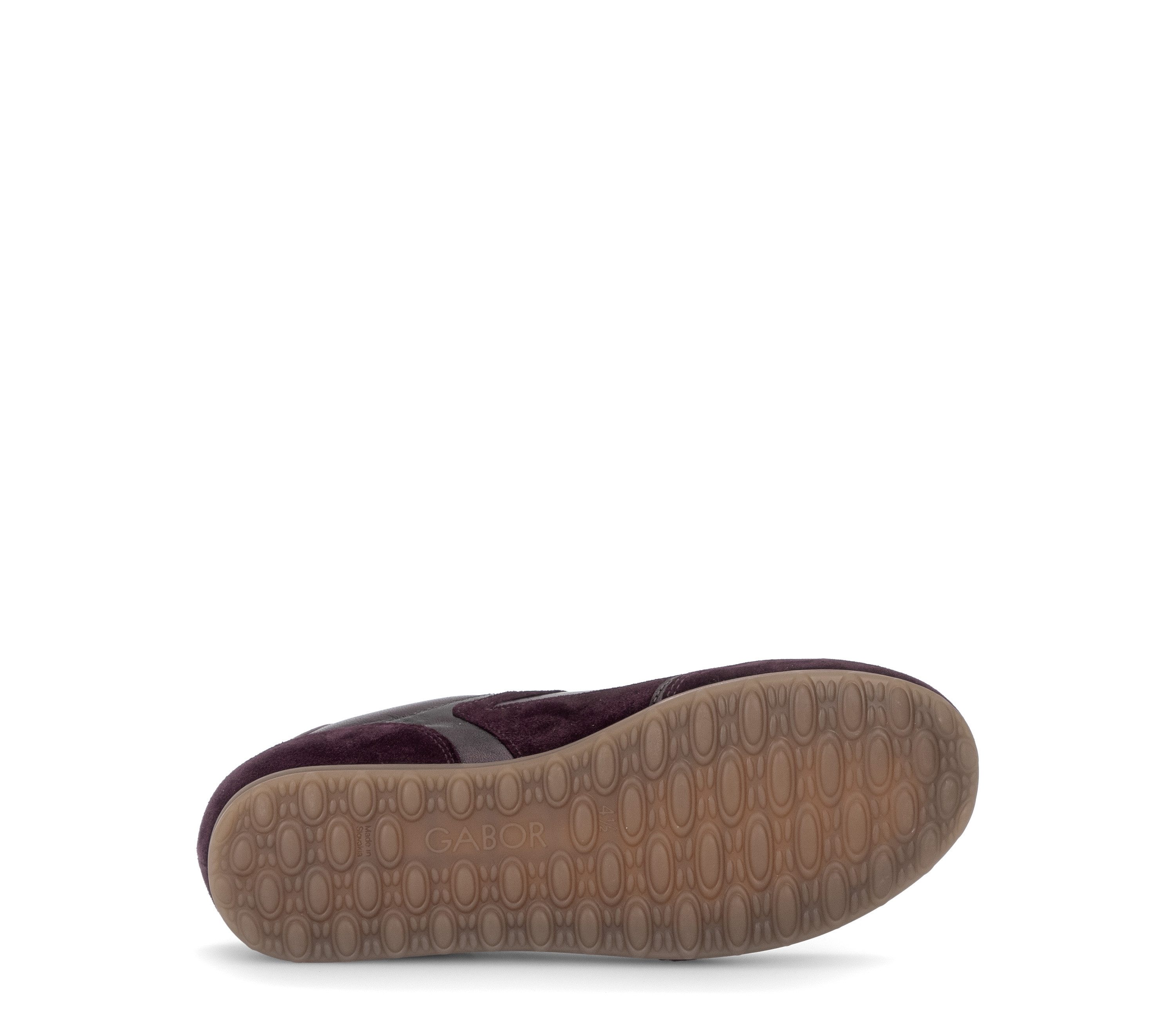 Gabor Sneaker Schnürschuh, Halbschuh mit modischen Kontrastbesätzen, G-Weite