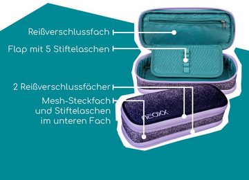 neoxx Schreibgeräteetui Schlamperbox, Catch, Glitterally perfect, aus recycelten PET-Flaschen