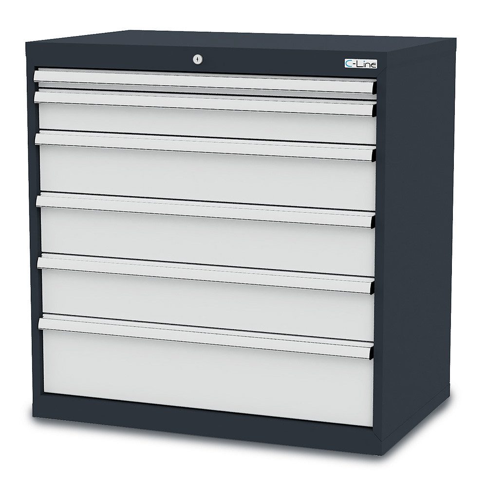 Simplaflex Werkzeugschrank Schubladenschrank, 6 Schubladen, BxTxH 900x575x920 mm