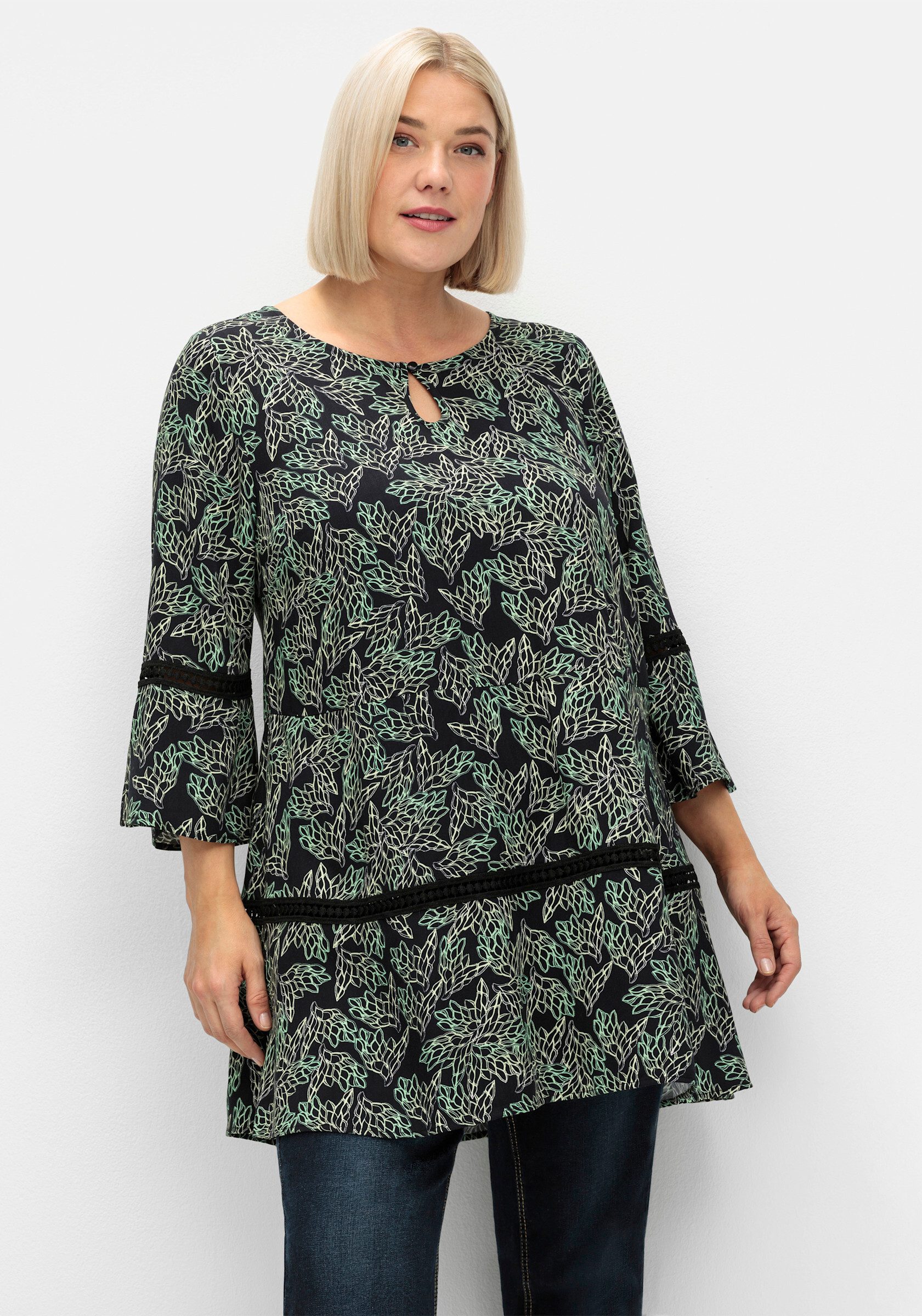 Sheego Klassische Bluse Tunika . günstig online kaufen