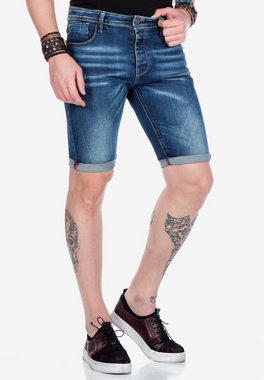 Cipo & Baxx Shorts mit gekrempeltem Saum