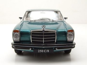 KK Scale Modellauto Mercedes 280 C /8 Strichacht Coupe W114 1969 türkis metallic Modellaut, Maßstab 1:18