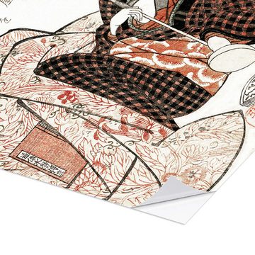 Posterlounge Wandfolie Utagawa Kuniyoshi, Frau mit Katze, Illustration