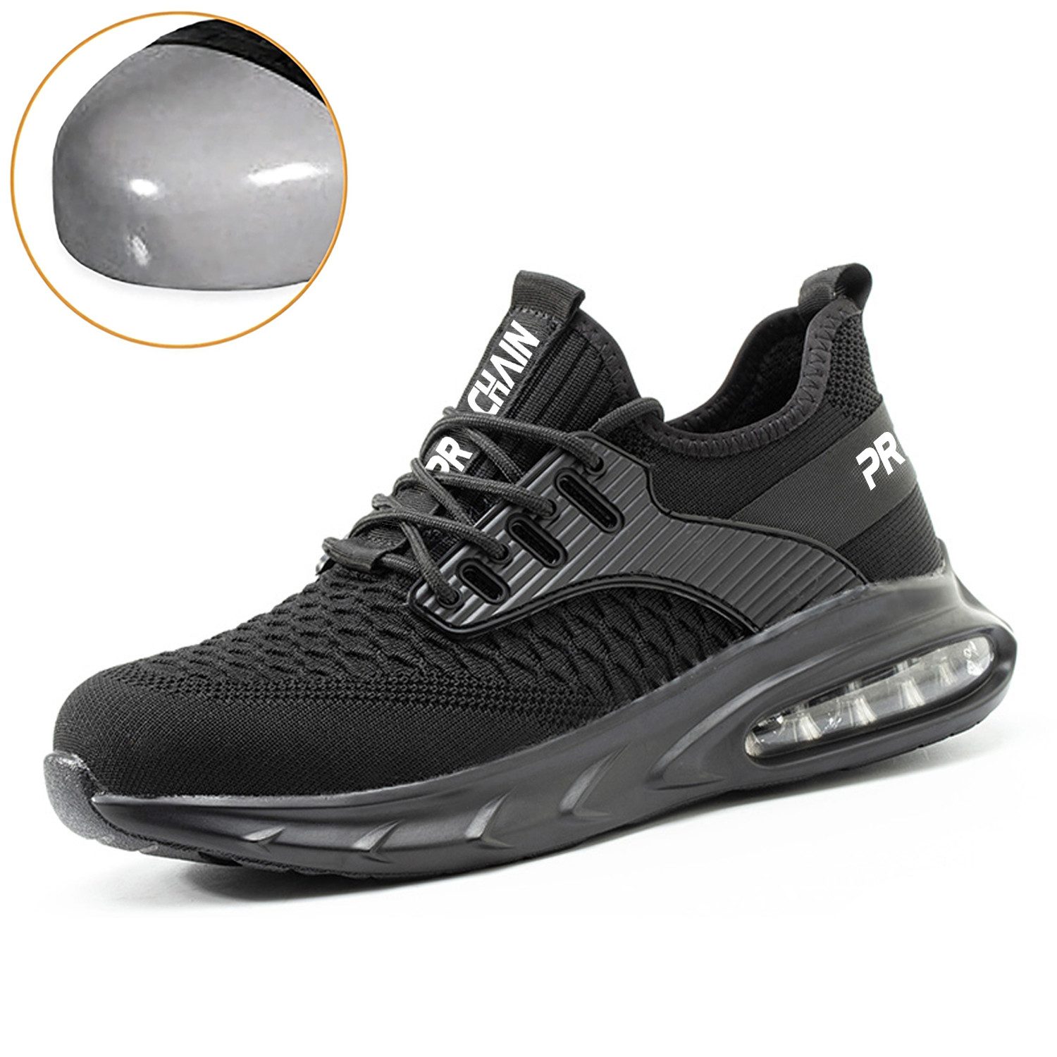 PROCHAIN Arbeitsschuhe Modische Herren Sicherheitsschuh (Stahlkappe Arbeitsschuhe chutzschuhe Schutzausrüstung, 1-tlg., sportlich, bequem, leicht, atmungsaktiv, weich und rutschfes) Herren- und Damenmodelle Indoor und Outdoor