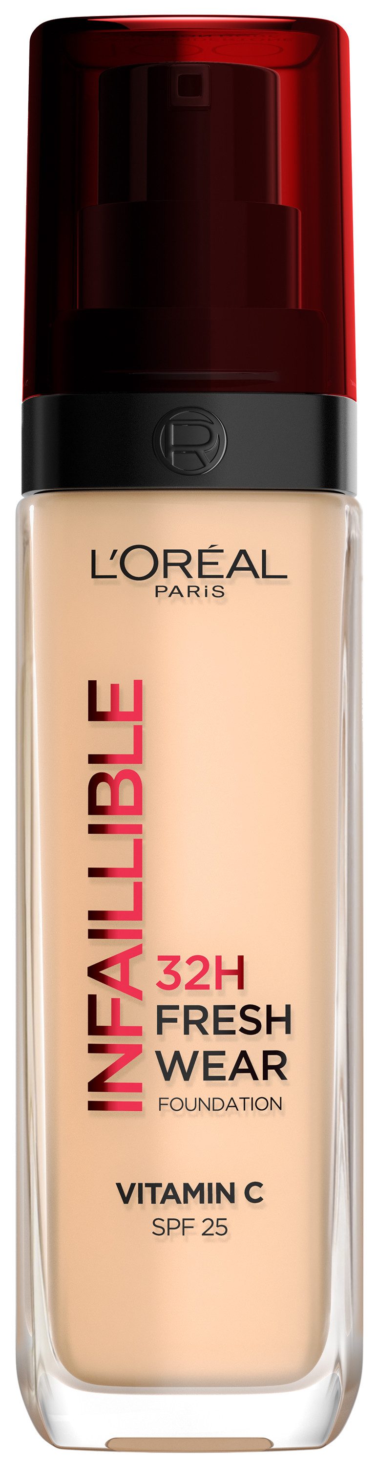 L'ORÉAL PARIS Foundation INFAILLIBLE 32H FRESH WEAR MAKE-UP FOUNDATION, wirkt bis zu 32 Stunden lang wie frisch aufgetragen