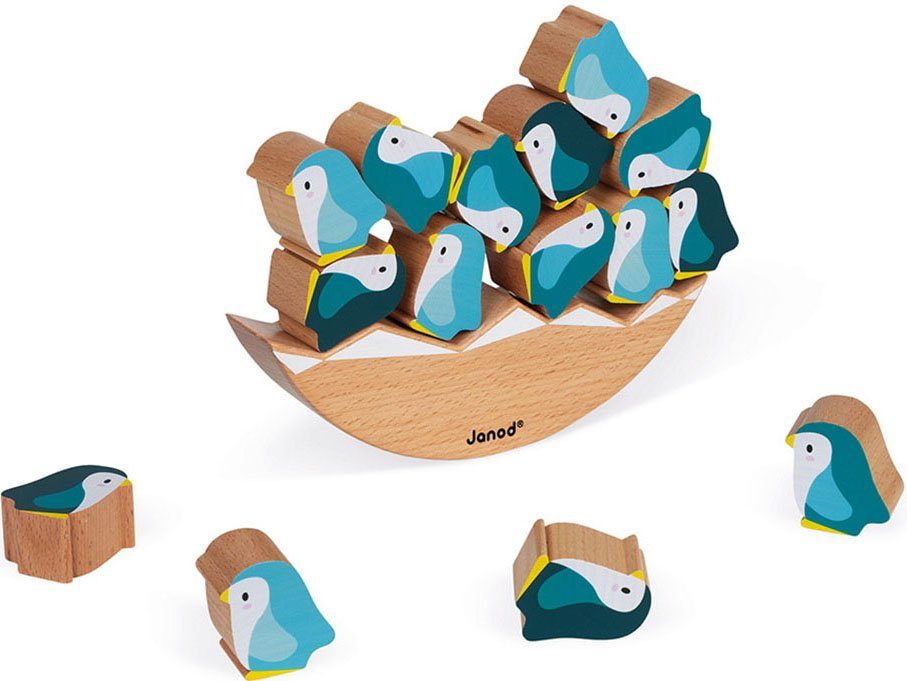 Wald Schaukel-Pinguine, WWF® - Holzspielzeug, weltweit FSC®- Janod Spiel, schützt