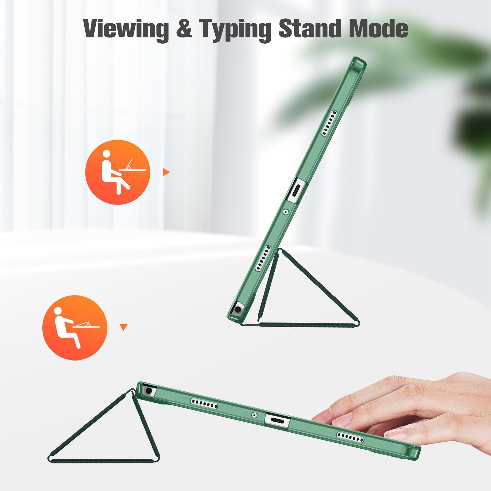 Fintie Tablet-Hülle für Samsung Galaxy Tab A11+ Plus 11 Zoll 2025 / Tab A9+ Plus 11'' 2023 11 Zoll, mit Schutzfolie, Ultradünn Schutzhülle mit Translucent Rücks – Bild 5 von 5