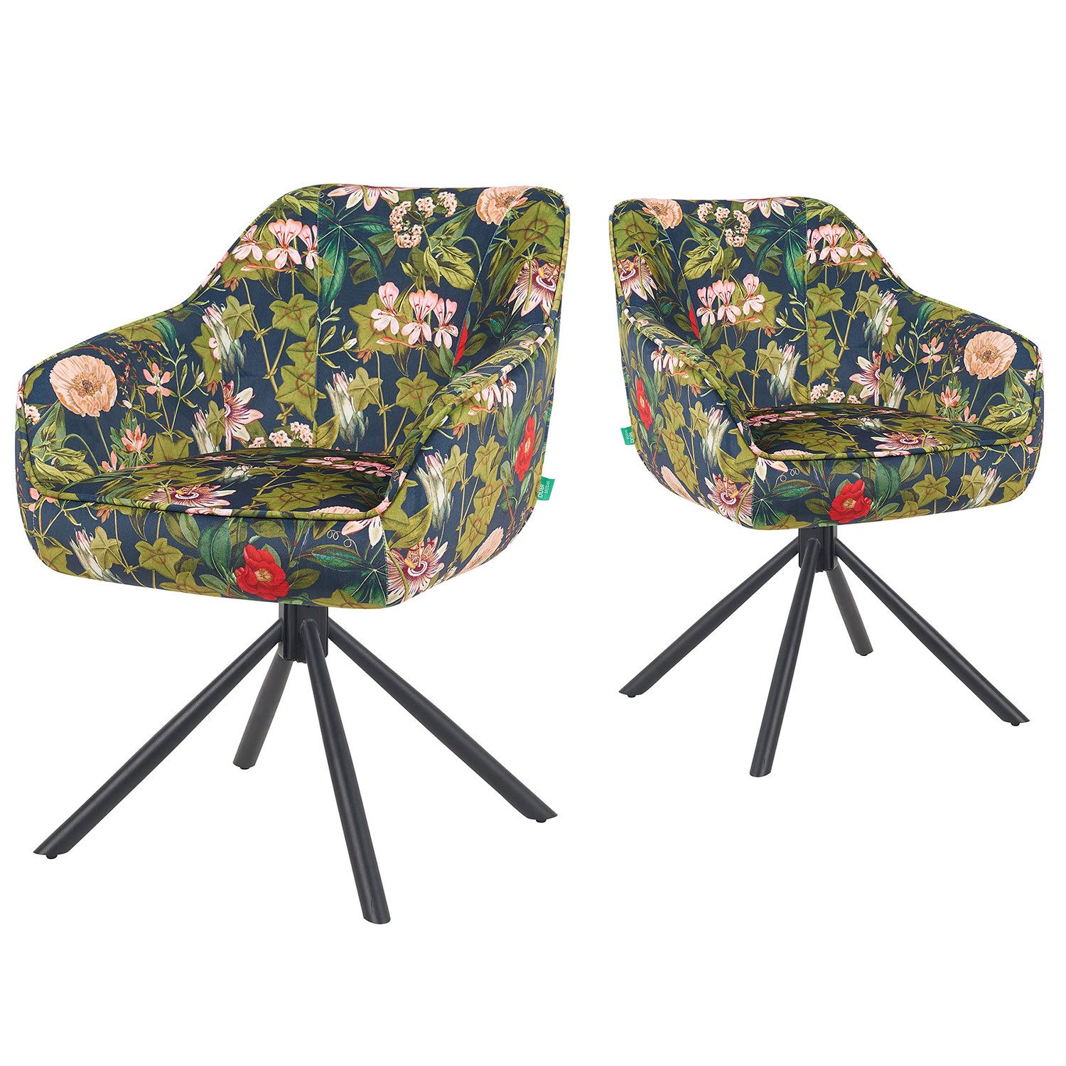 DUBI Möbel Polsterstuhl Mika-Maya 2er-Set, Federkern, günstig online kaufen