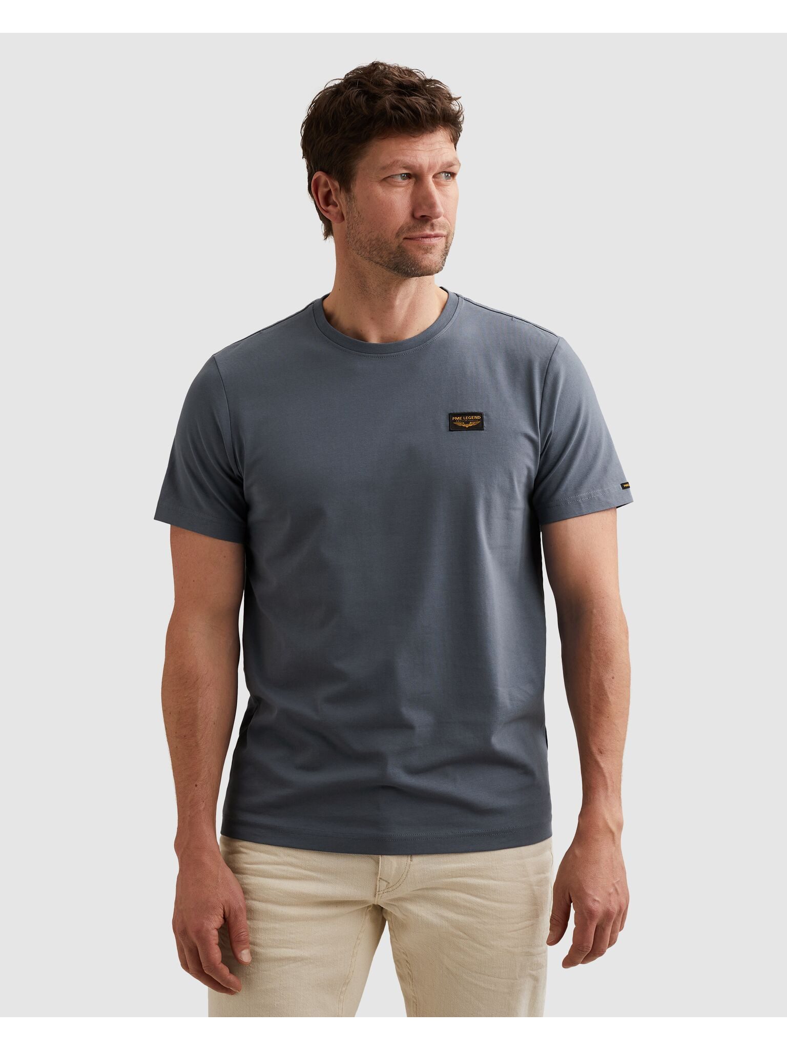 PME LEGEND T-Shirt mit Logobadge