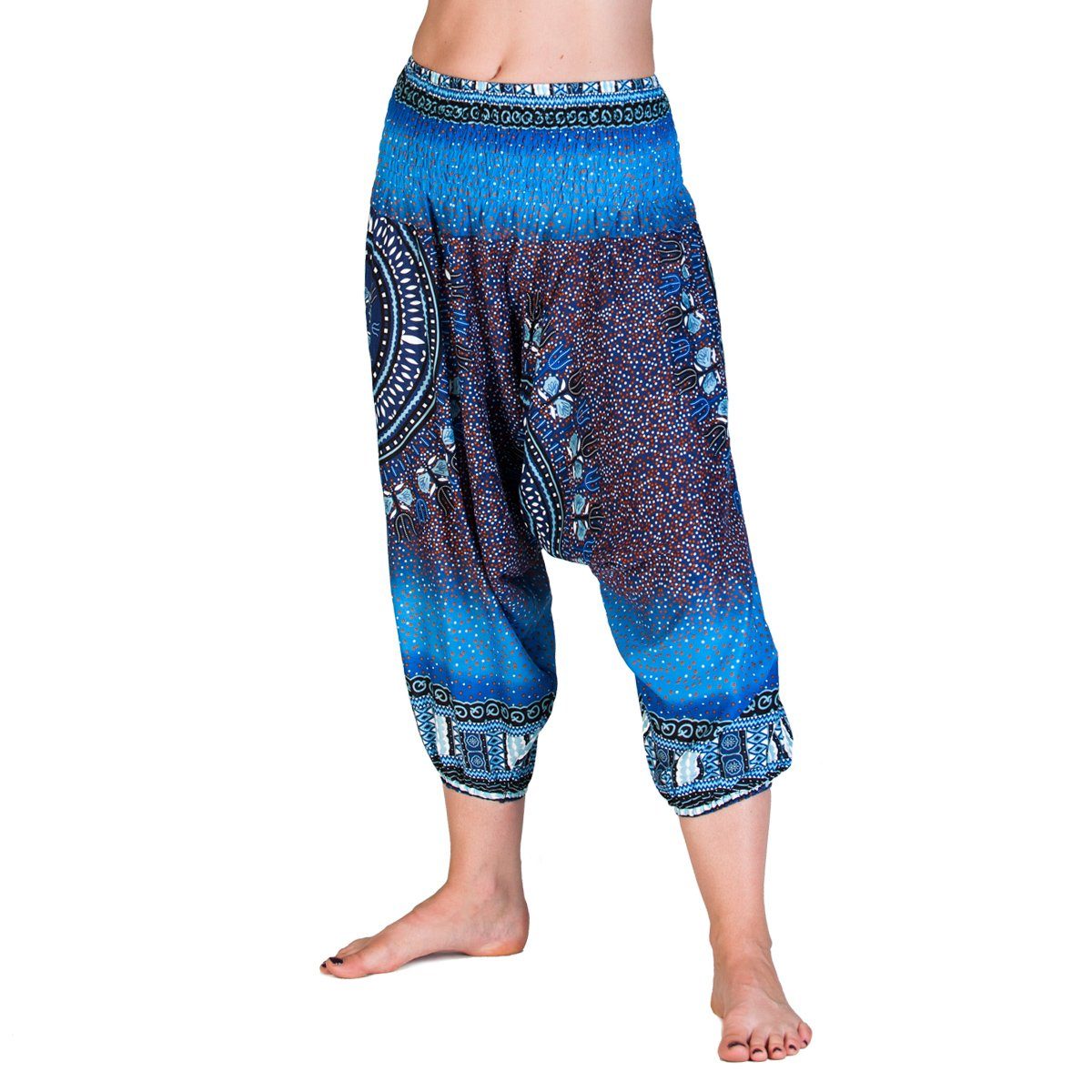 PANASIAM Haremshose Aladinhose für Kinder oder als 3/4-Hose Pumphose Freizeithose Haremshose als Caprihose aus hochwertiger natürlicher Viskose