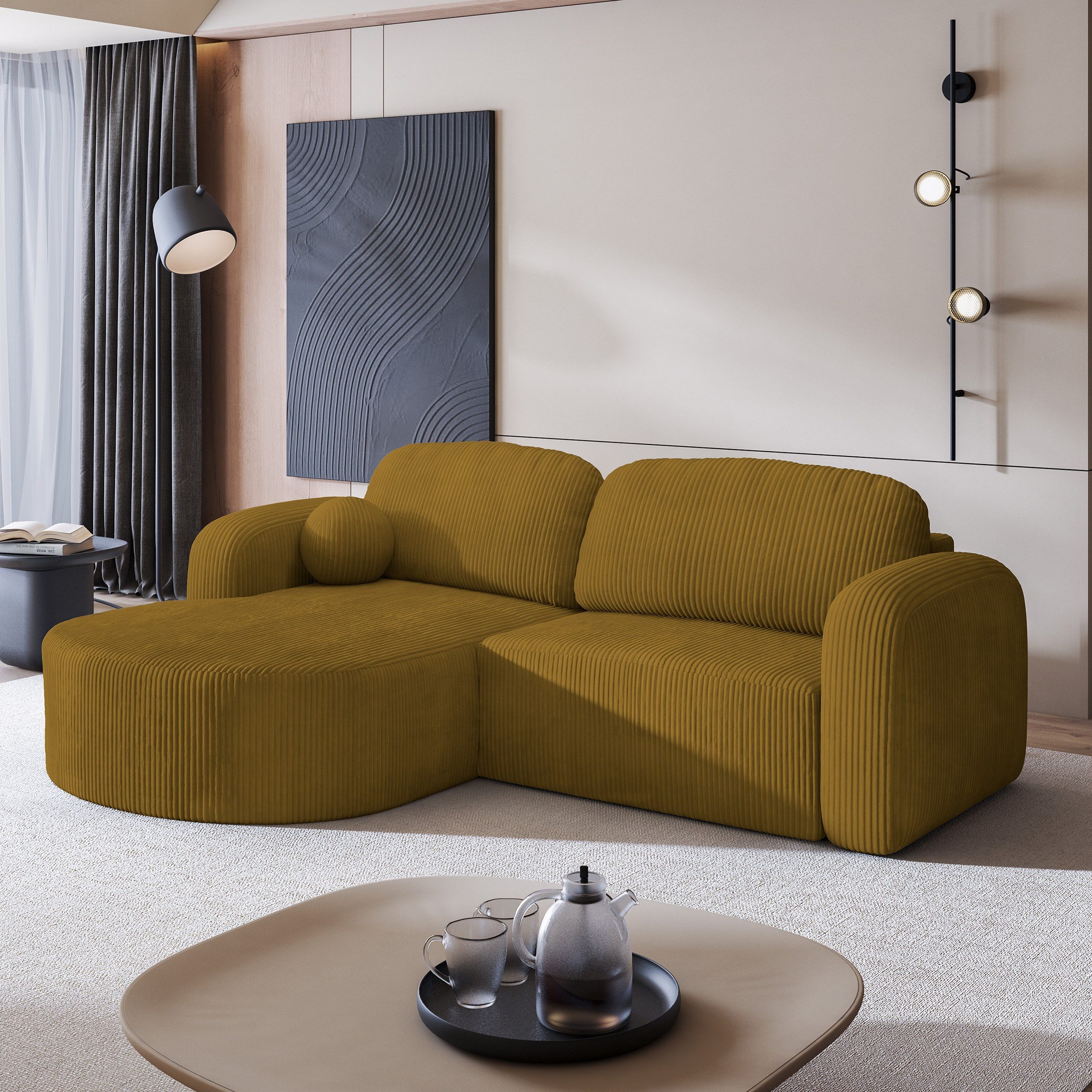 Masseno Ecksofa AMILIA mit Schlaffunktion L-Form, günstig online kaufen