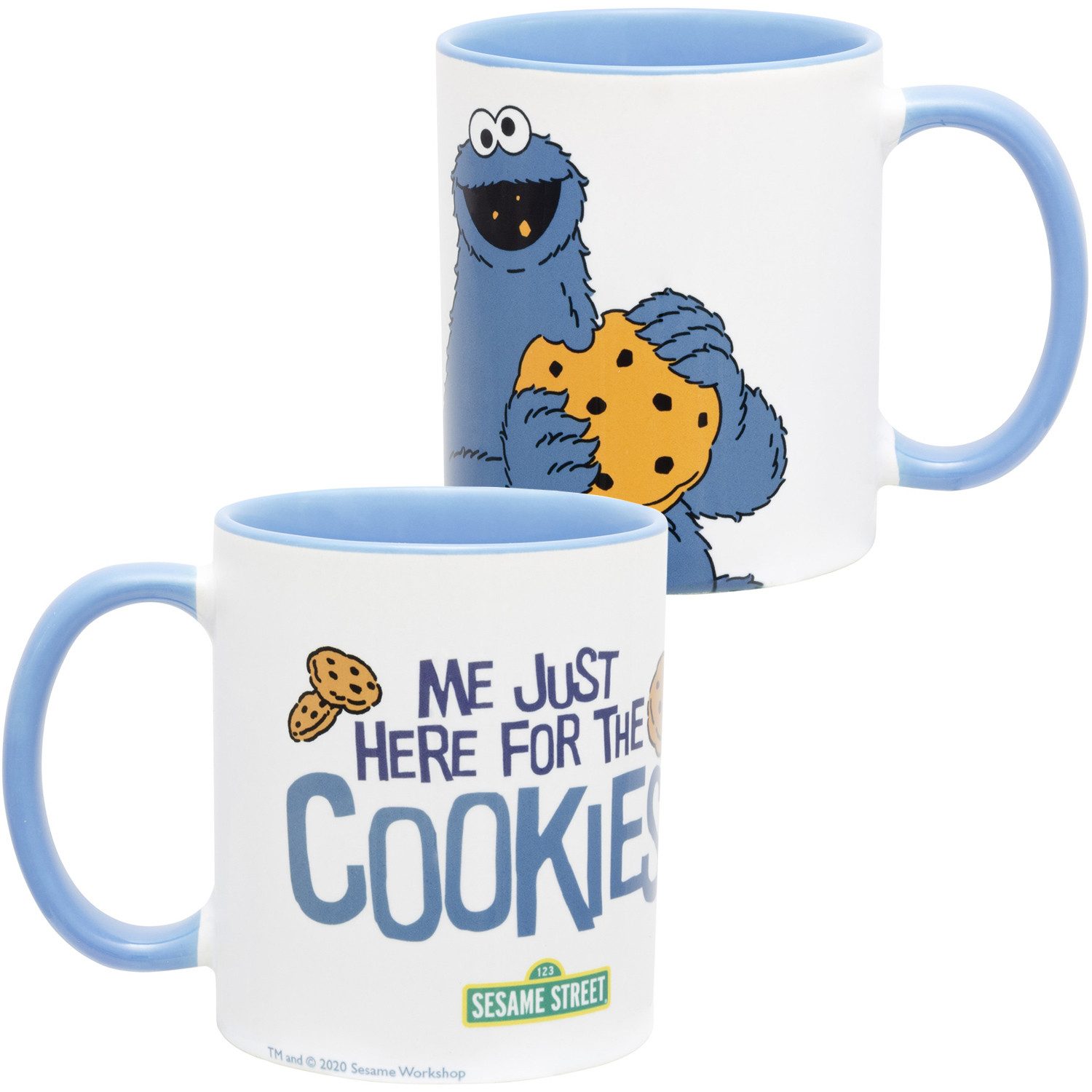 United Labels® Tasse Sesamstraße Krümelmonster - Me just here for the Cookies - Mug, Keramik