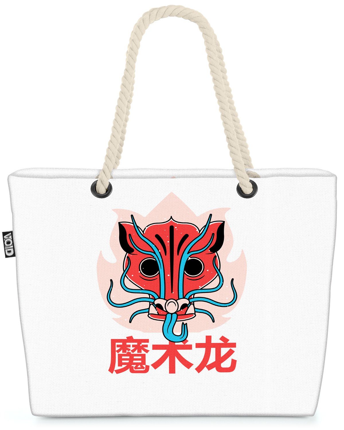 VOID Strandtasche (1-tlg), Drache Asien Anime Grafik Manga Japan China Orientalisch Kultur Tier