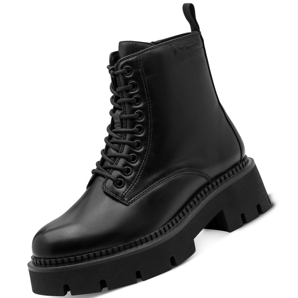 Tamaris 1-25254-47/001 Stiefelette Kurz-Stiefel mit markanter Plateau-Sohle