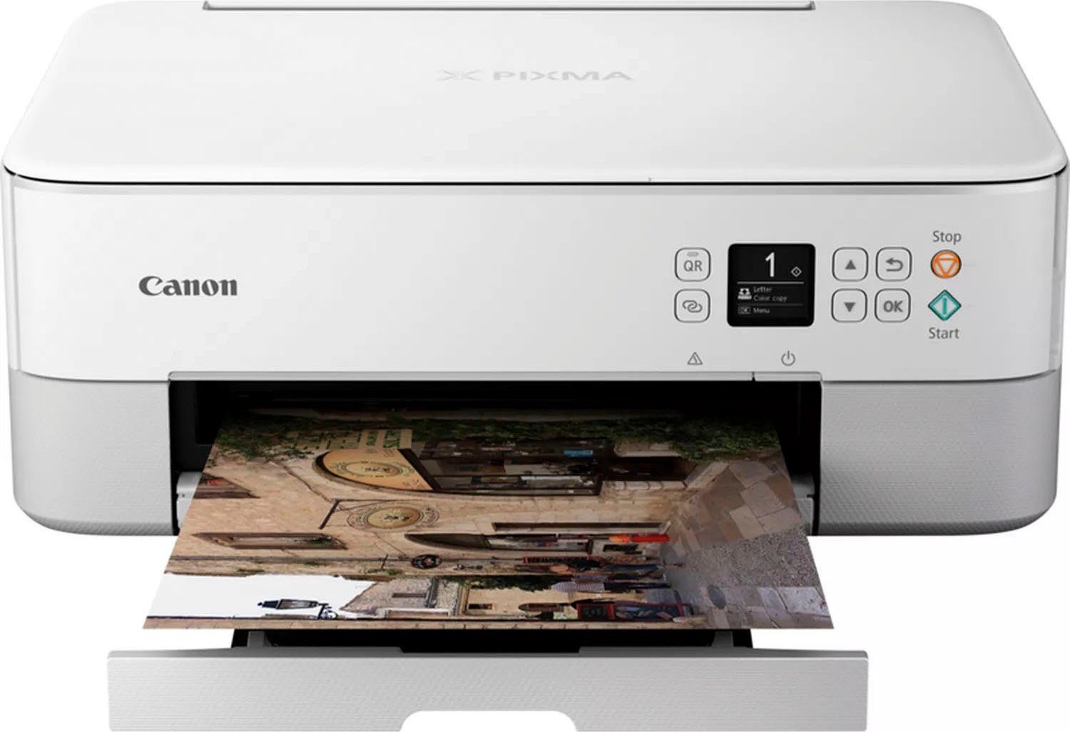 Canon PIXMA TS5351i Multifunktionsdrucker, (WLAN (Wi-Fi), Wi-Fi Direct, 3in1 Tintenstrahl-Multifunktionsgerät in weiß)