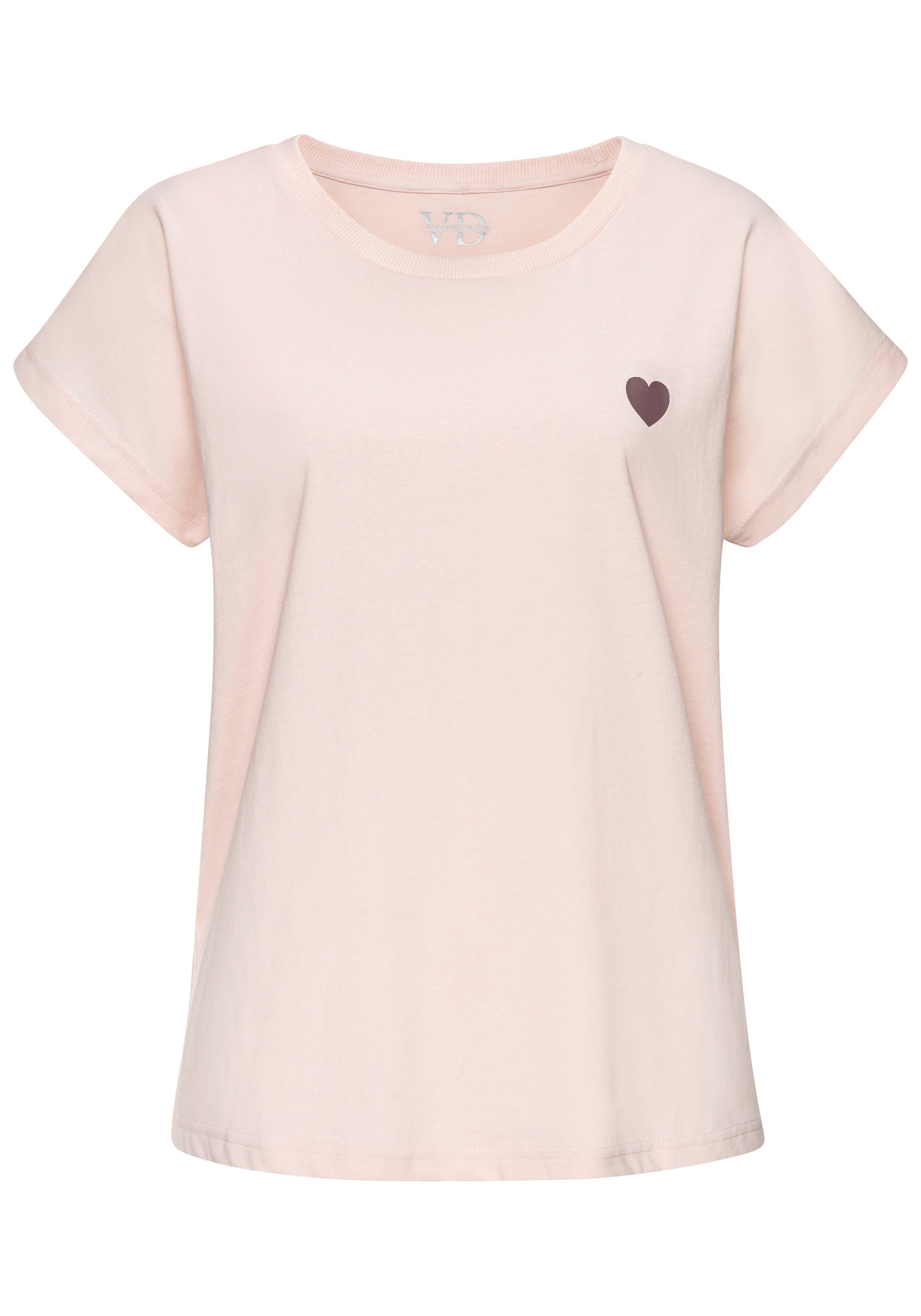 Vivance Dreams by Lascana Pyjama (Packung, 4 tlg., 2 Stück) mit süßem Herzmuster – Bild 4 von 5