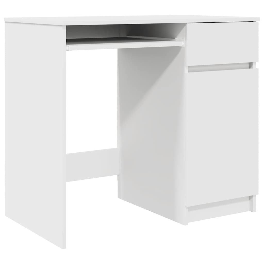 vidaXL Schreibtisch Schreibtisch Weiß 86x49x76 cm Holzwerkstoff