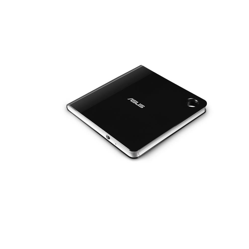 Asus SBW-06D5H-U Blu-ray-Brenner (ultra-schlank, tragbar, USB 3.1 Gen 1, M-DISC, Schwarz)