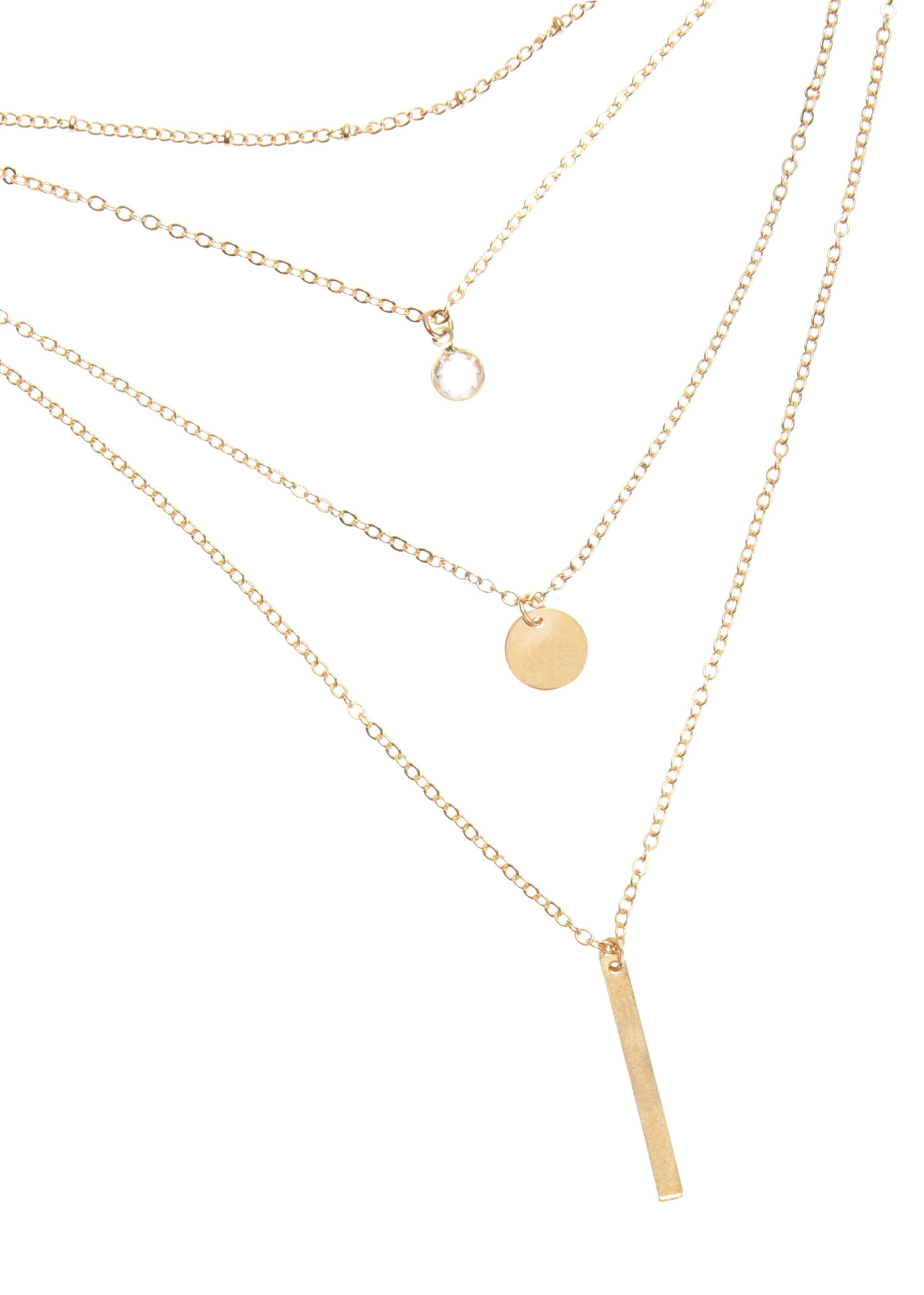 LASCANA Kette mit Anhänger, Vierreihiges Kettenset günstig online kaufen