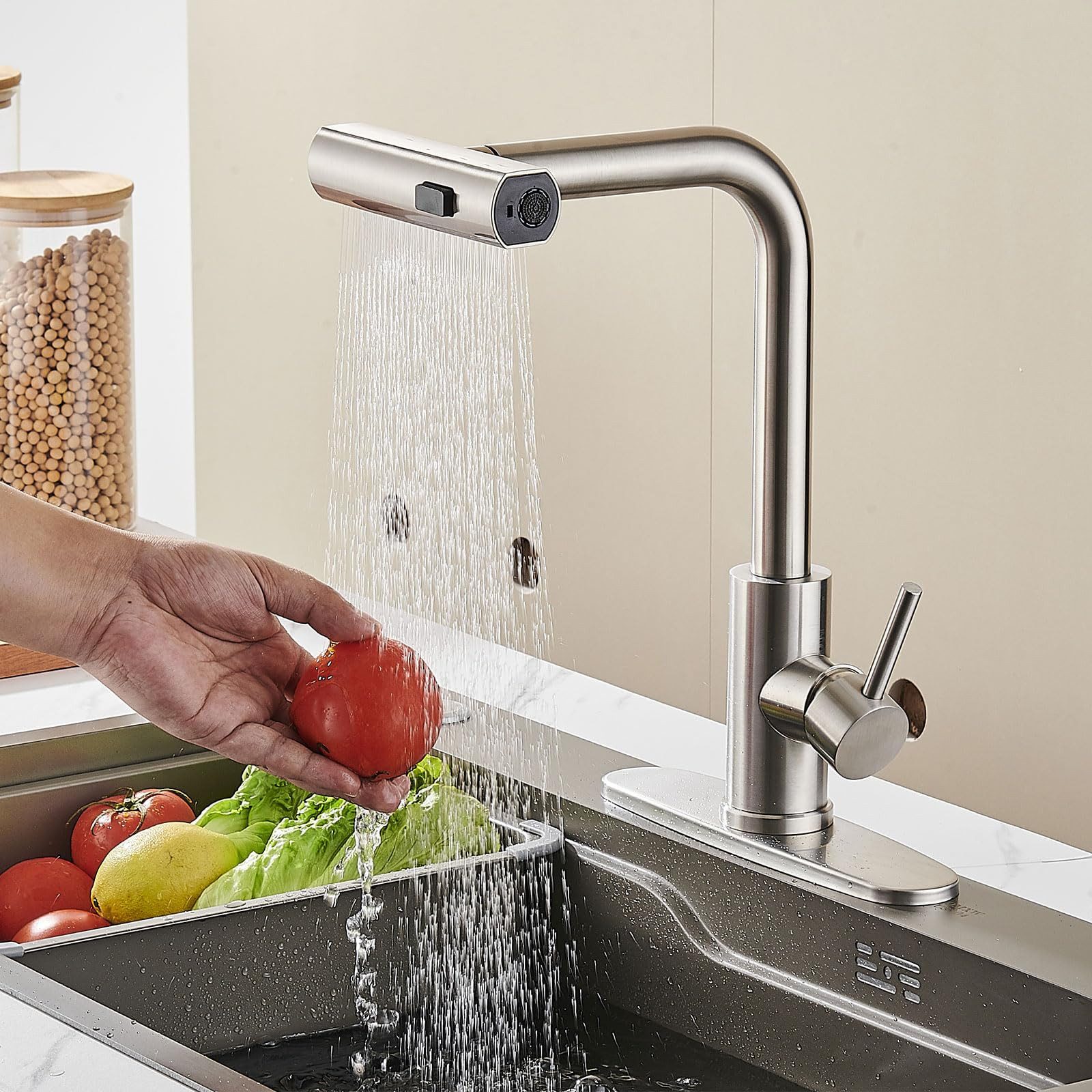 ibettertec Waschtischarmatur Waschtischarmatur Wasserhahn Bad,Waschtischarm günstig online kaufen