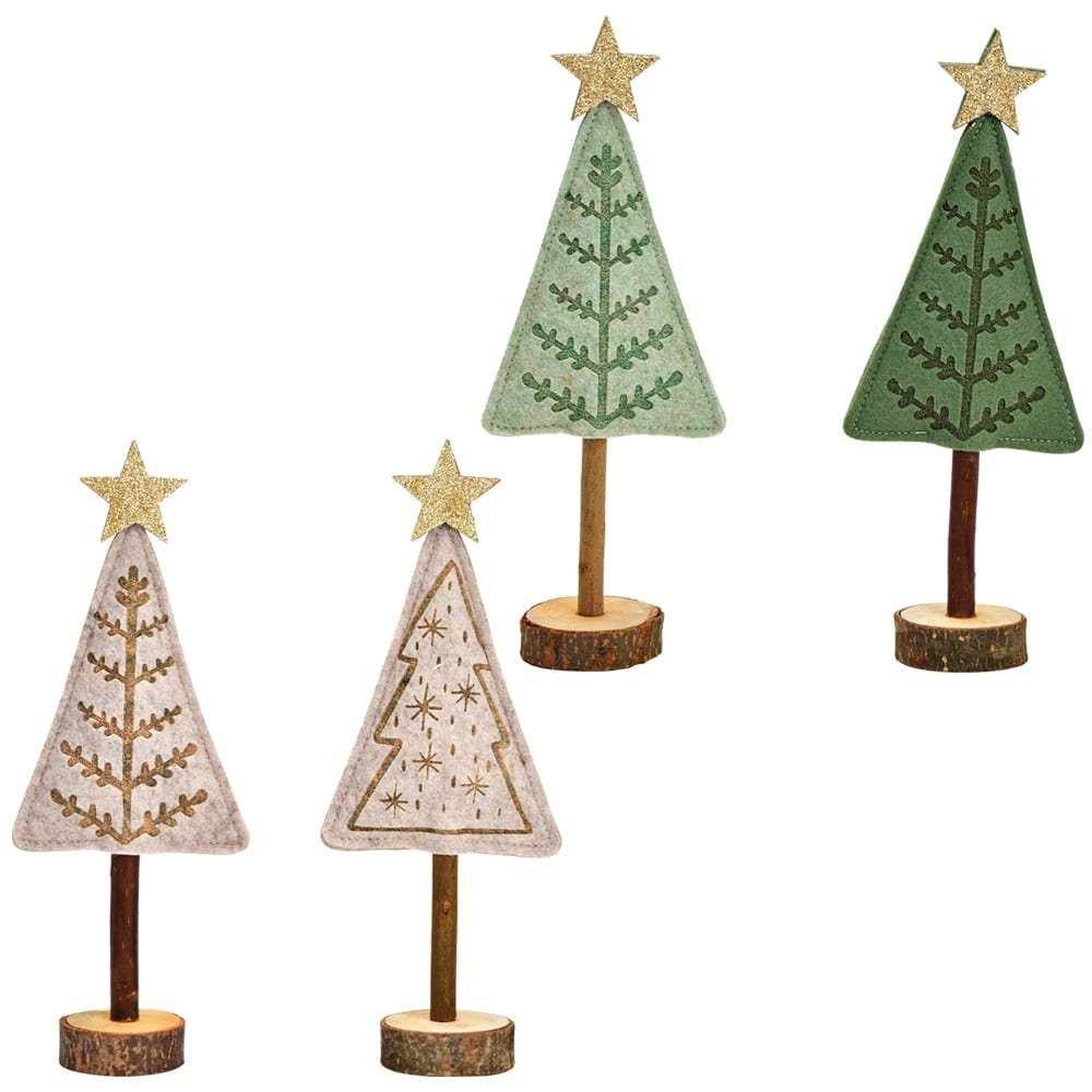 matches21 HOME & HOBBY Dekofigur Weihnachtsschmuck Tannenbäume Set Dekofigu günstig online kaufen