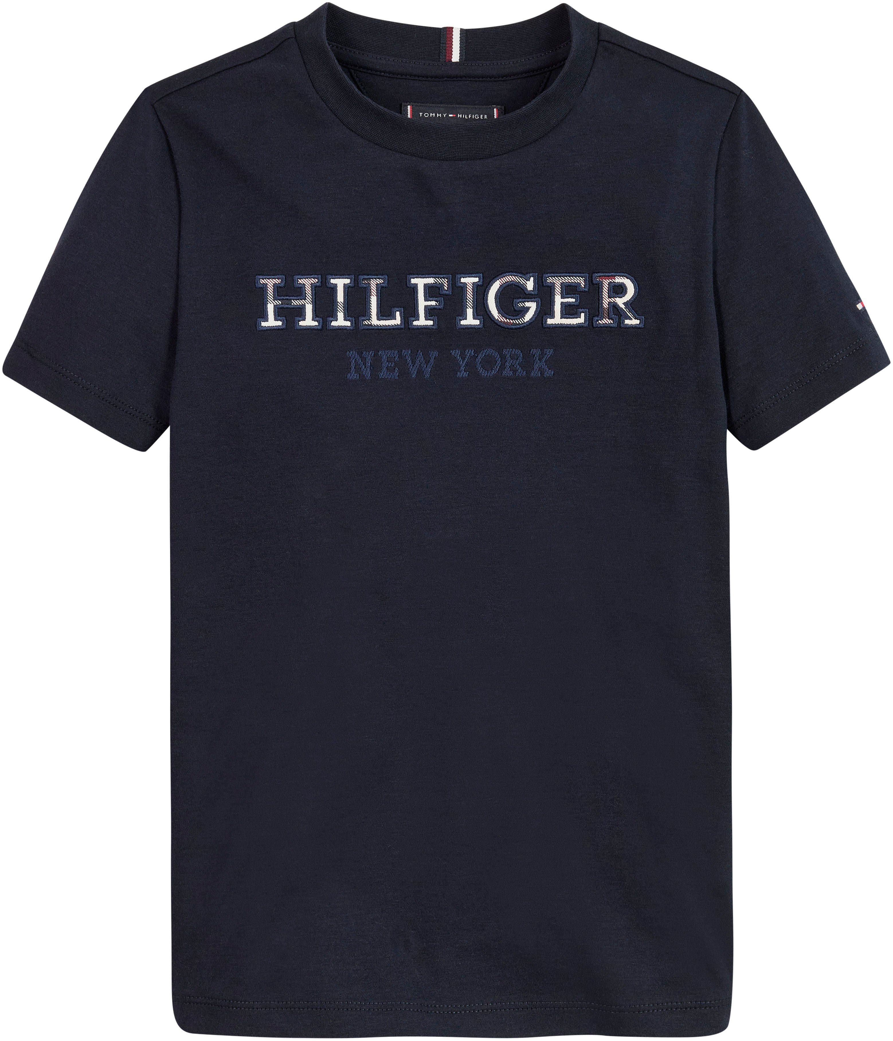 Statement Desert_Sky mit T-Shirt Hilfiger LOGO Tommy Print Hilfiger TEE HILFIGER S/S