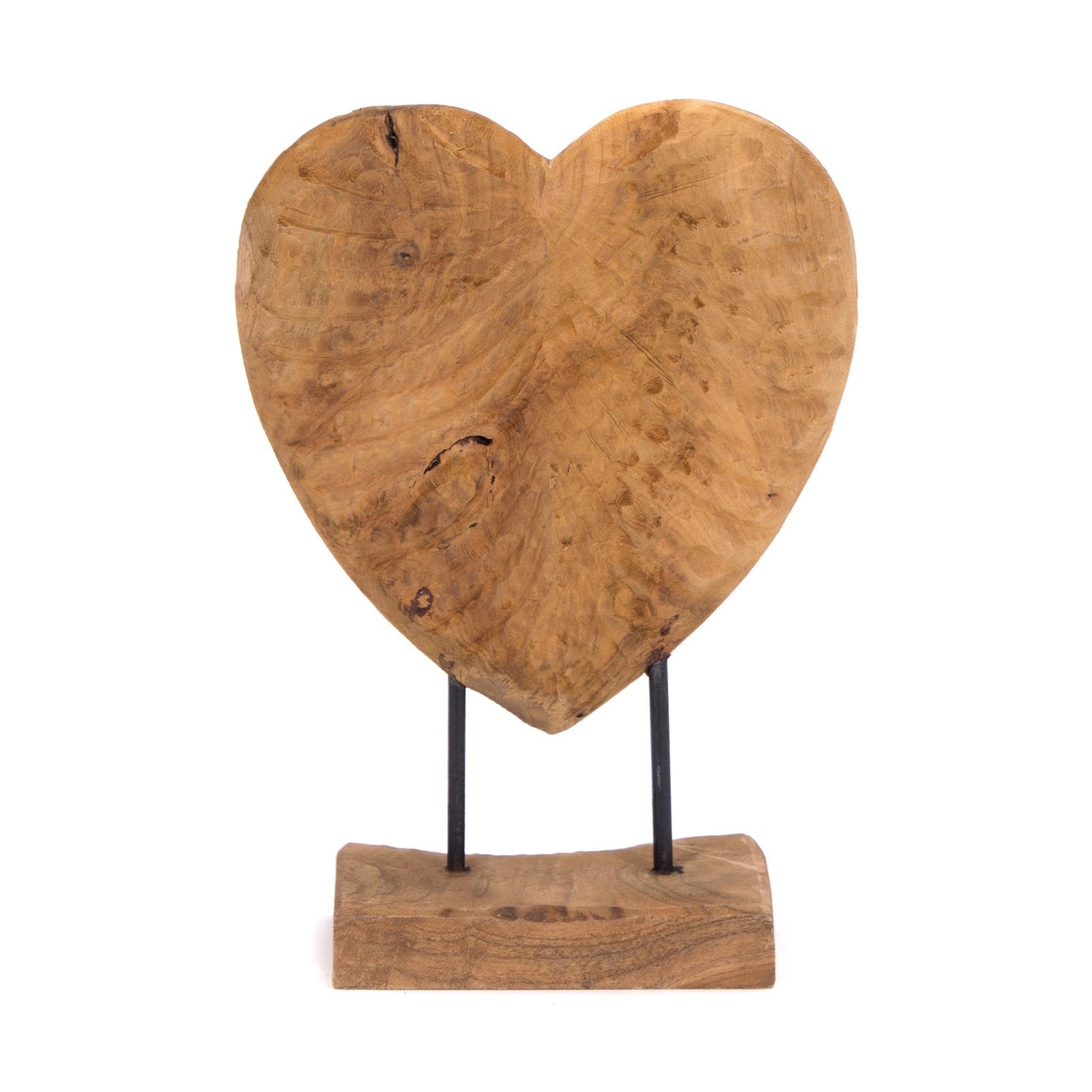 "LOVE", FIGUR Skulptur, Deko CREEDWOOD Aufsteller Herz HERZ Holz, cm, 36 Skulptur
