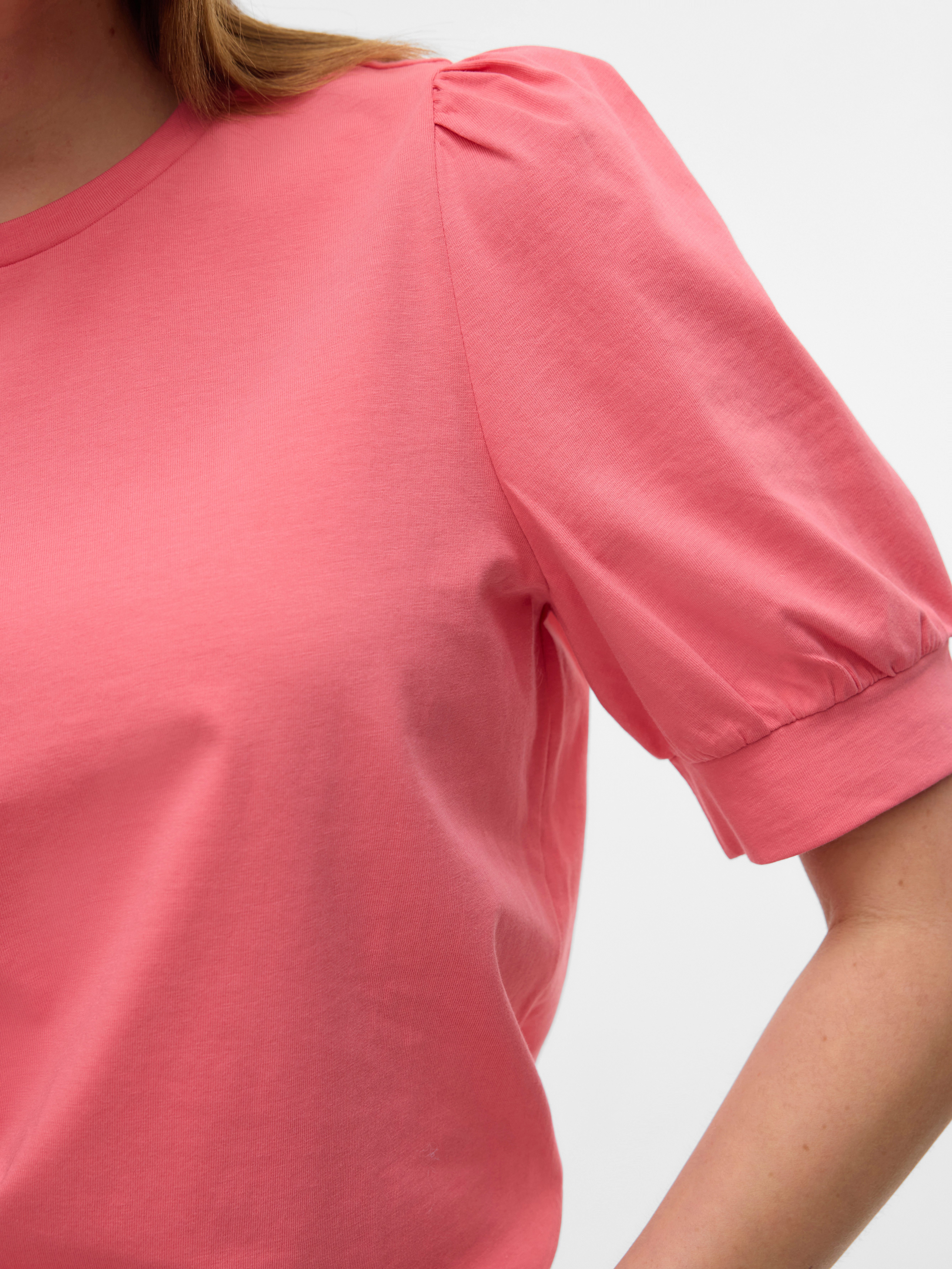 Vero Moda T-Shirt VMKERRY 2/4 O-NECK TOP VMA JRS NOOS mit Rundhalsausschnitt – Bild 4 von 5