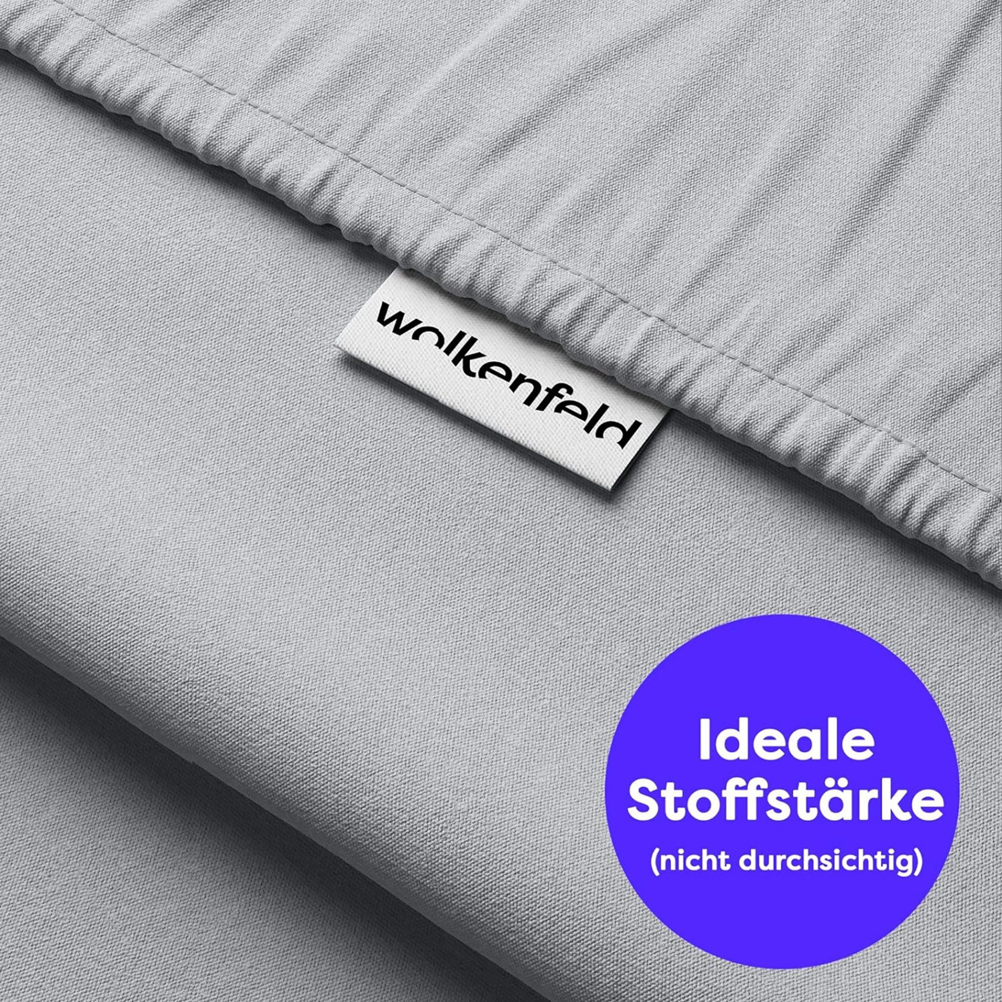 Wolkenfeld Spannbettlaken Boxspringbett Bettlaken - Spannbetttuch für Matratzen bis 40cm, Jersey, Gummizug: rundum, (1 Stück), Elastisch & Rutschfest: 90x200, 140x200, 160x200, 180x200 & Übergrößen