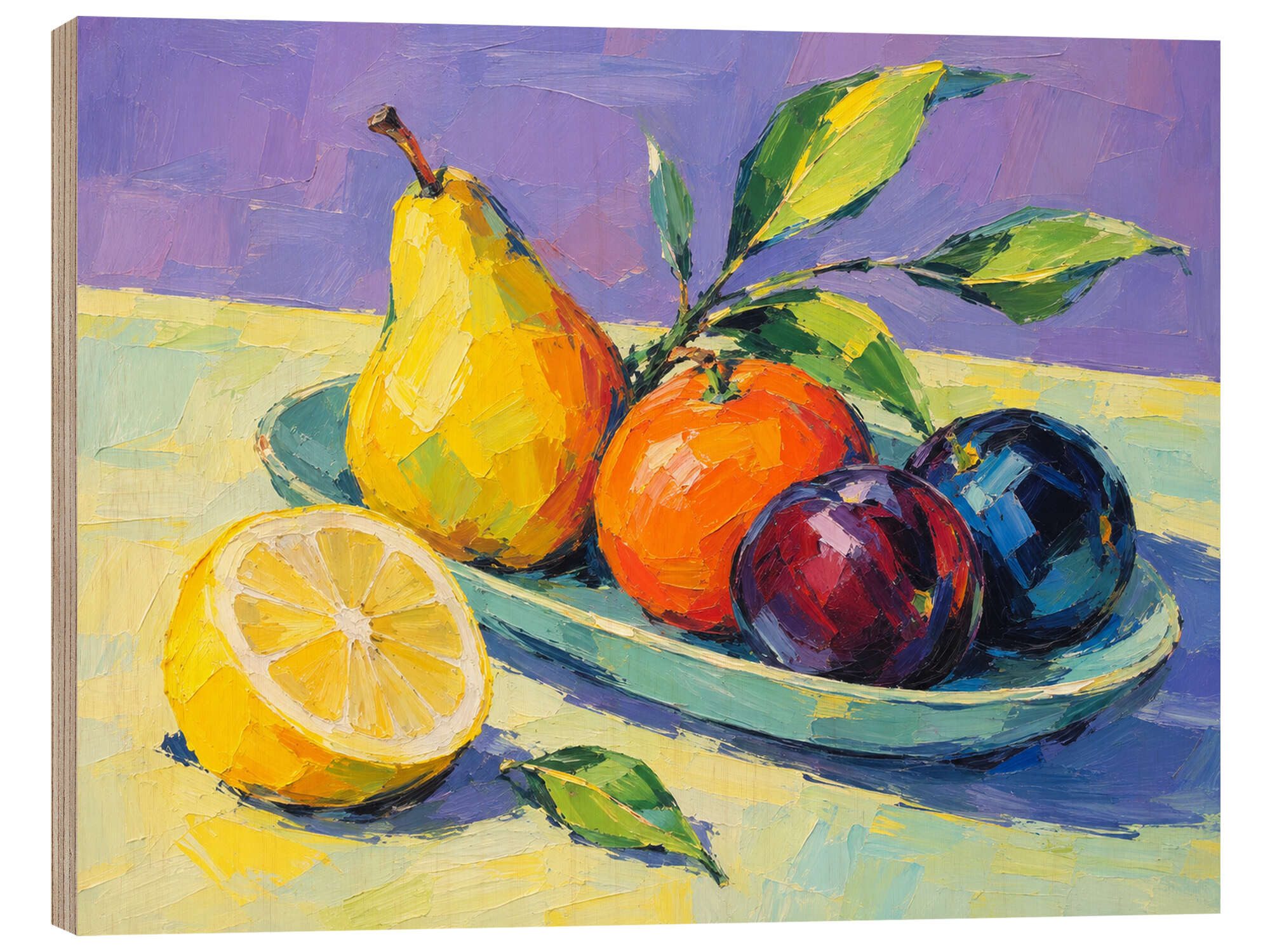 Posterlounge Wandbild Mediterrane Früchte, Art Couture, erhältlich als Poster, Leinwandbild, Wandsticker oder Acrylglasbild