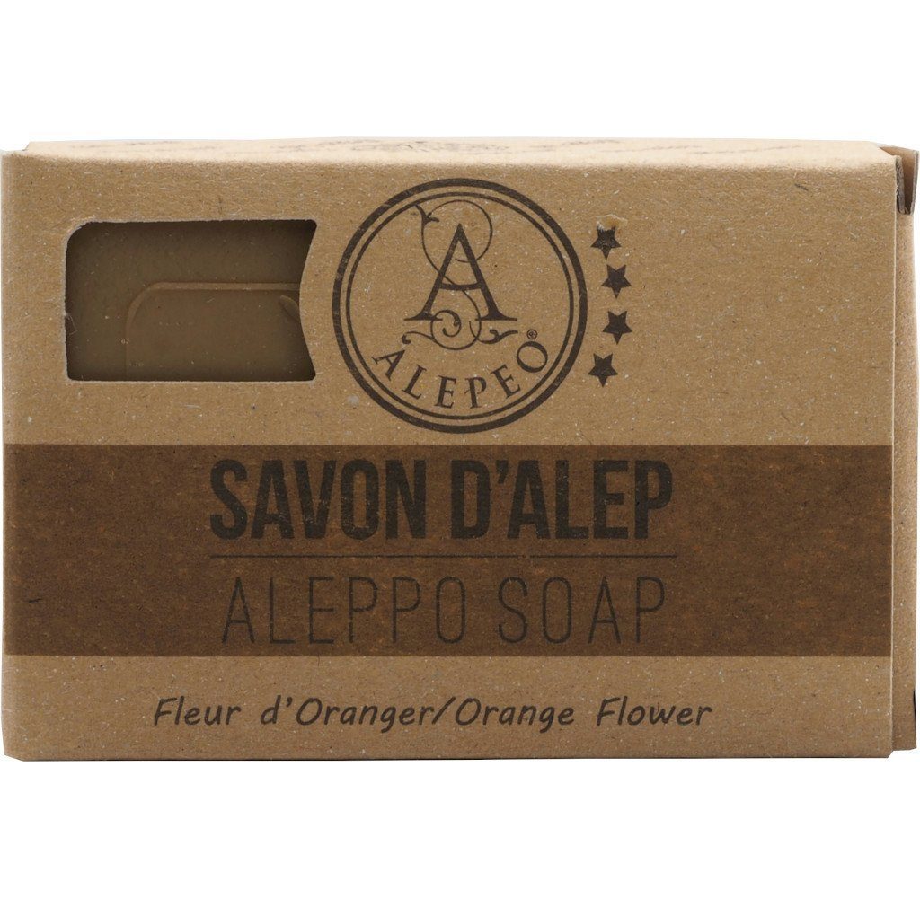 ALEPEO Handseife ALEPEO Aleppo Olivenölseife mit Orangenblütenduft 100 g
